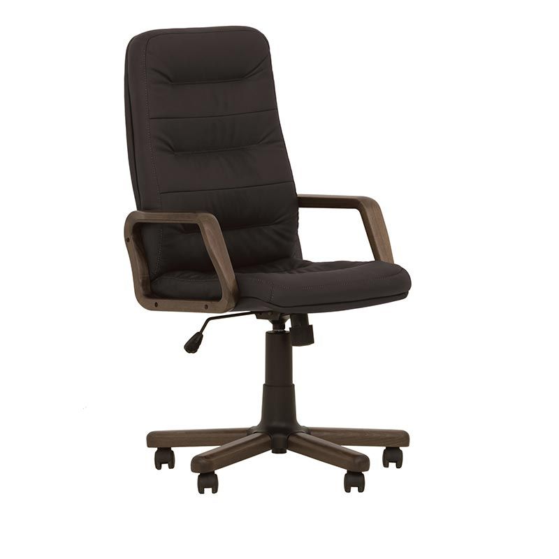 

Кресло офисное для кабинета EXPERT extra Tilt EX1 с механизмом Tilt, металлическая база с деревянными накладками и подлокотниками, обивка экокожа ECO-30 Новый Стиль цвет Черный