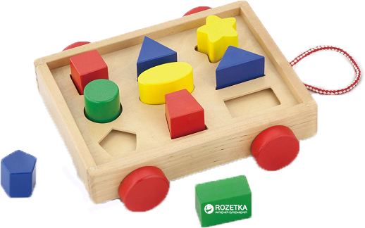 

Сортер Viga Toys Тележка с блоками (58583) (6934510585839)