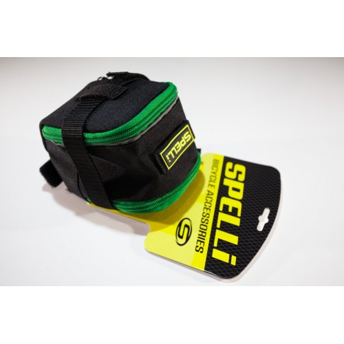 

Сумка подседельная Spelli SSB-5041L черный / зеленый (SSB-5041L-green)