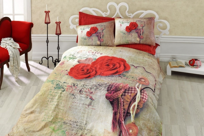 

Постельное белье Cotton Box Floral Greta kirmizi 200х220
