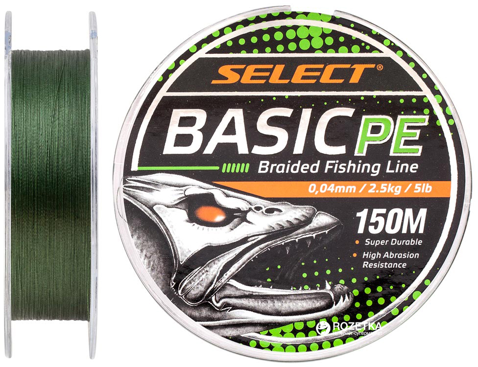 

Шнур Select Basic PE 150 м 0.04 мм 2.5 кг Темно-зеленый (18701818)