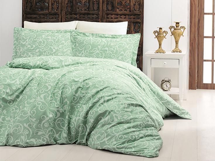 

Комплект постельного белья First Choice Сатин 200х220 "Sweta Yesil"