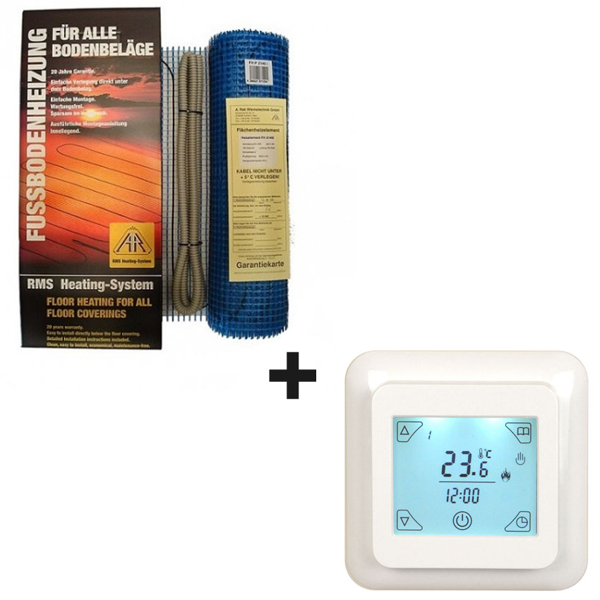 

Теплый пол Arnold RAK двухжильный мат FH-EC 10 м2 + терморегулятор iReg T8