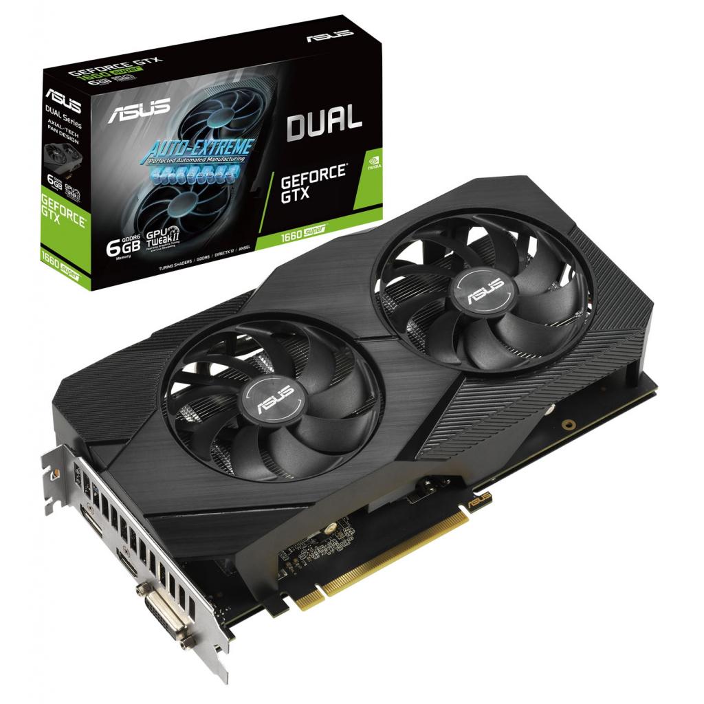 

Видеокарта ASUS GeForce GTX1660 SUPER 6144Mb DUAL EVO (DUAL-GTX1660S-6G-EVO)