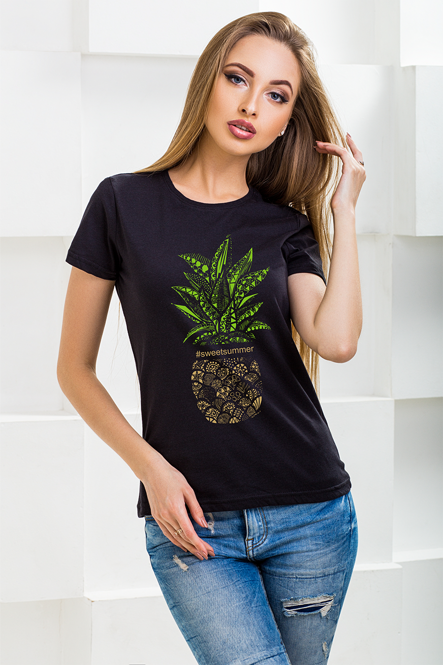 

Футболка OLDISEN “Ананас-2” – Черный, XL | 50-52 FS-102XL