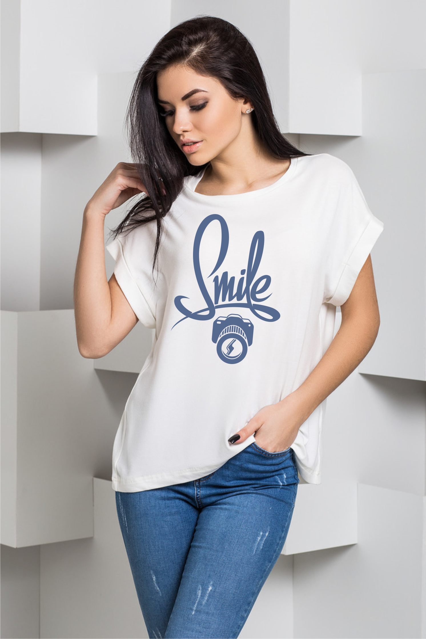 

Футболка OLDISEN “Smile” – Белый, M | 44-46 FZE-01M-1-1
