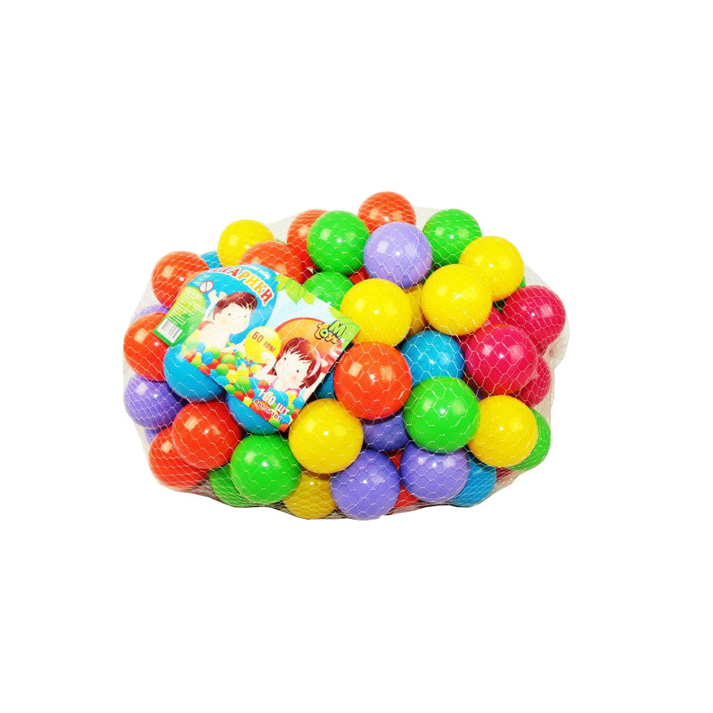 

Шарики MToys для сухих бассейнов, 60 мм 100 шт в сетке 17101