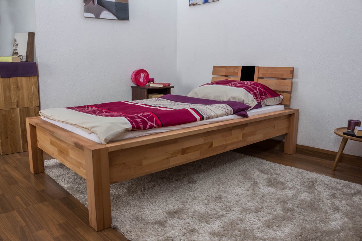 

Односпальная кровать B100 90x200 деревянная из бука Mobler (без матраса)
