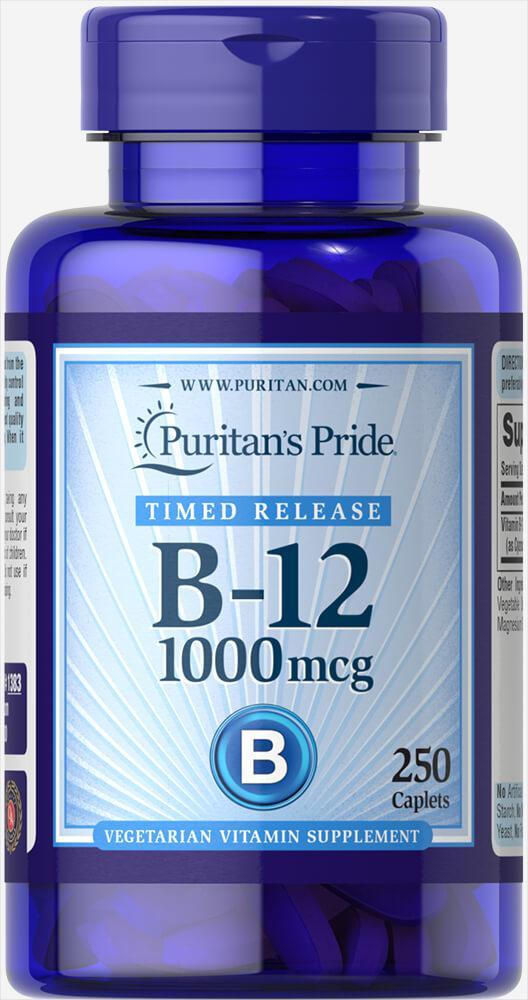 

Витамины Puritan's Pride Vitamin B 12 1000 мкг 250 таблеток (333680)