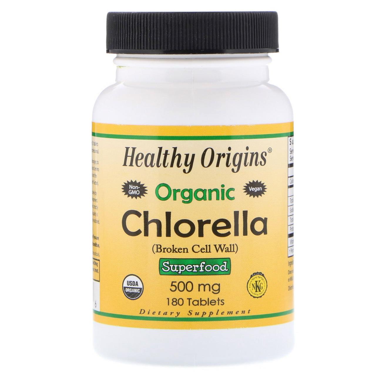 

Органическая Хлорелла Healthy Origins Organic Chlorella 500 мг 180 таблеток (333264)
