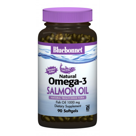 

Комплекс незаменимых жирных кислот Bluebonnet Nutrition Natural Omega-3 Salmon Oil 1000 мг 90 капсул (333058)