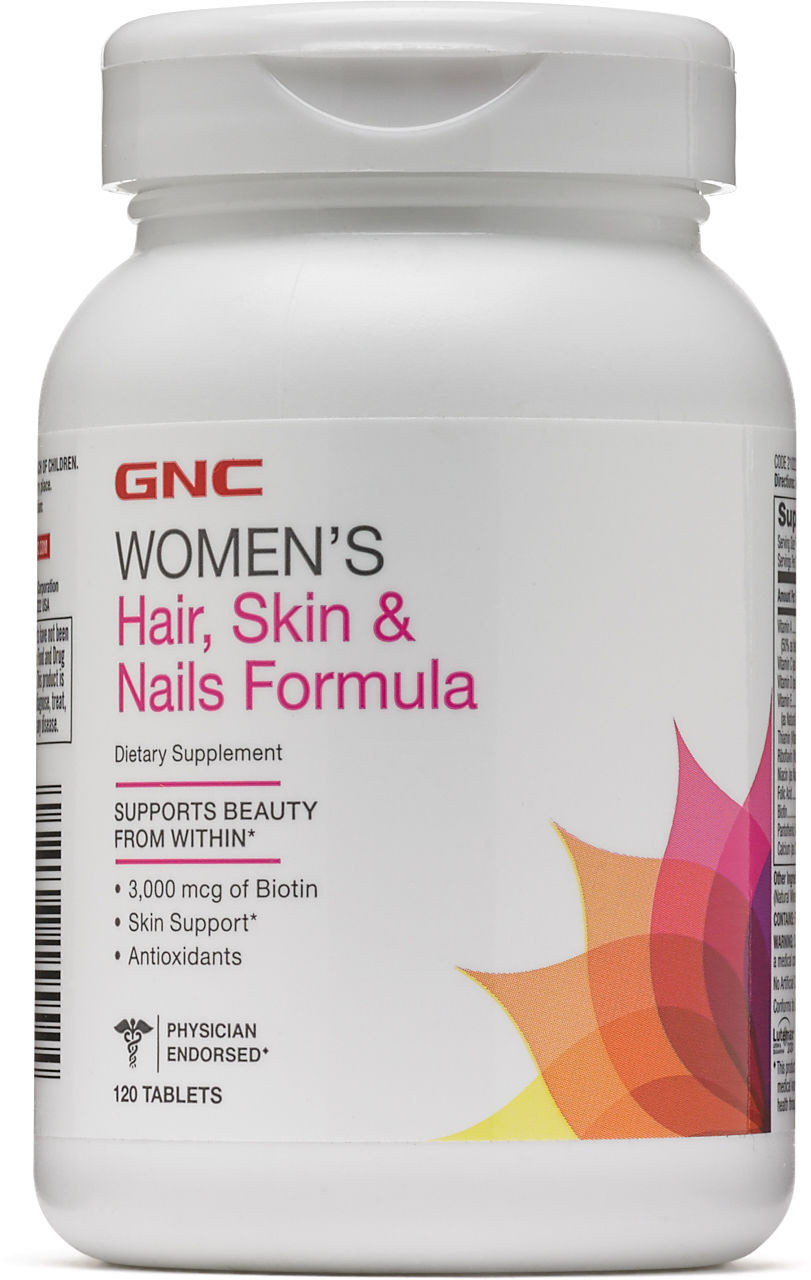 

Витамины для женщин GNC Women's Advanced Hair Skin Nails Formula 120 капсул (333239)