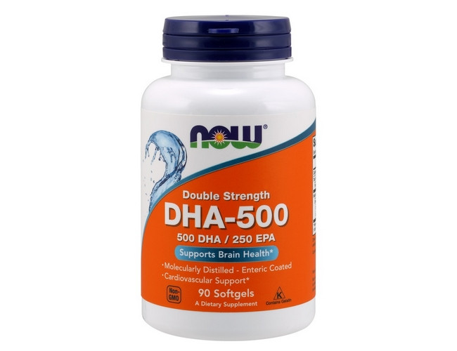 

Комплекс незаменимых жирных кислот NOW DHA 500/250 EPA 90 капсул (333462)