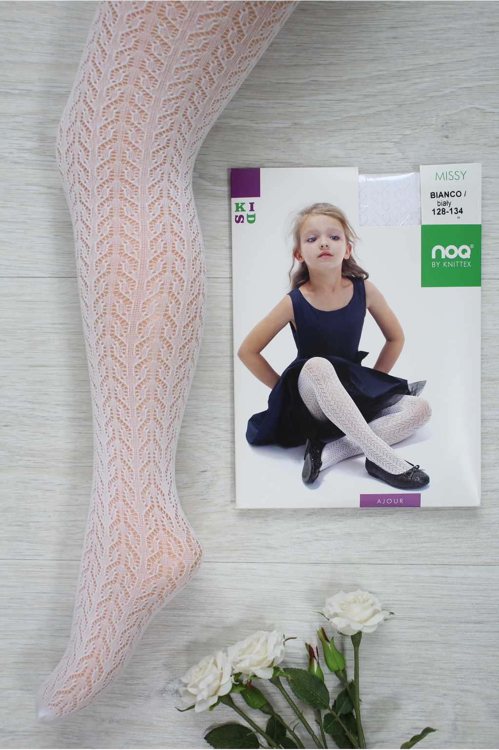 

Колготки Knittex 134-140 / 9-10 лет см Белый