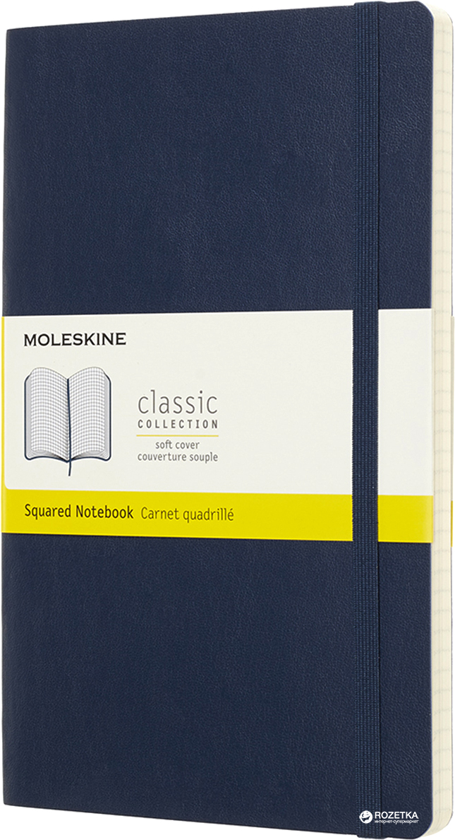 

Записная книга Moleskine Classic 13 х 21 см 192 страниц в линию в клетку, мягкая обложка Сапфир (8058341715598)