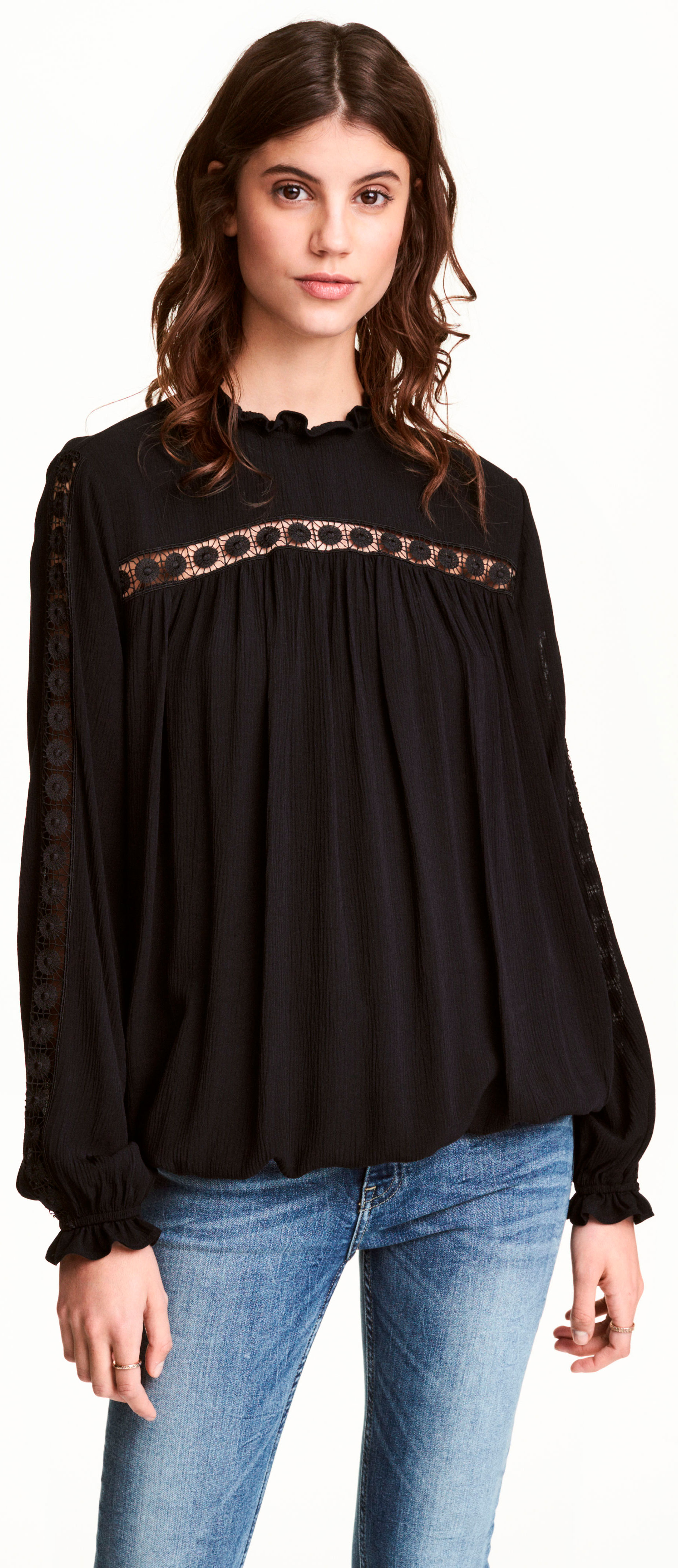 

Блузка H&M 0492149 38 Черная