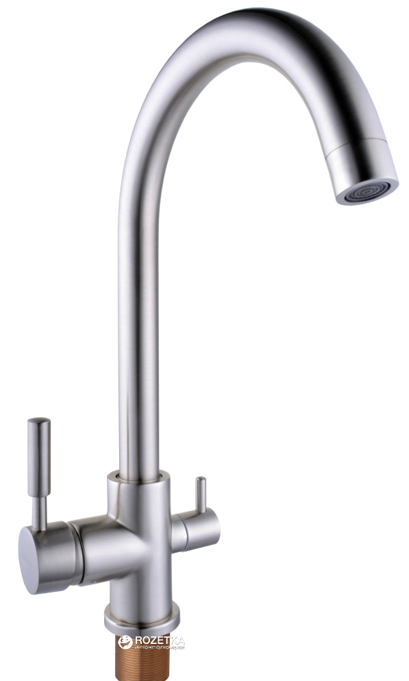 

Смеситель кухонный с подключением к фильтру GLOBUS LUX GLLR-0333 StSTEEL