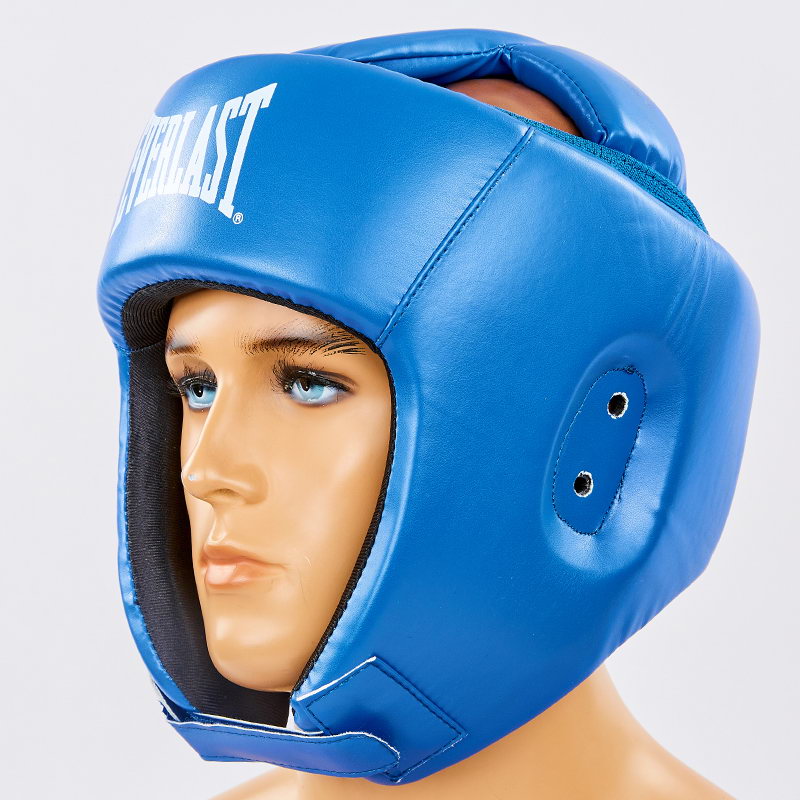 

Шлем боксерский открытый с усиленной защитой макушки PU EVERLAST Размер M BO-8268-BL