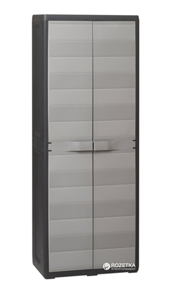 

Пластиковый шкаф Toomax Elegance S 2 двери Черно-Серый