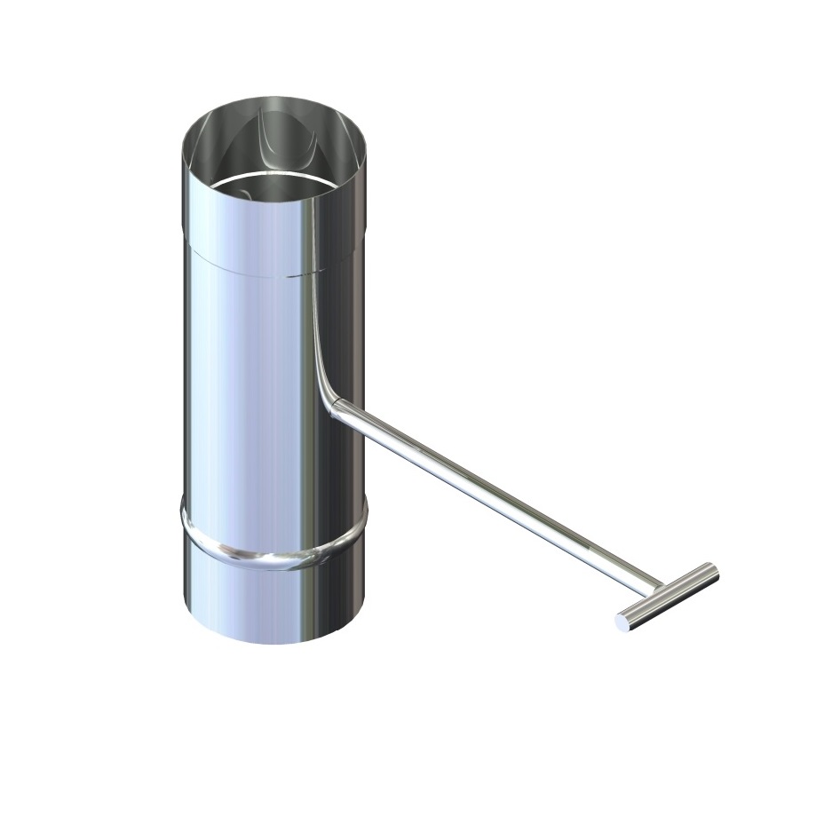 

Регулятор тяги Фабрика ZIG для дымохода нержавейка D-300 мм толщина 0,6 мм