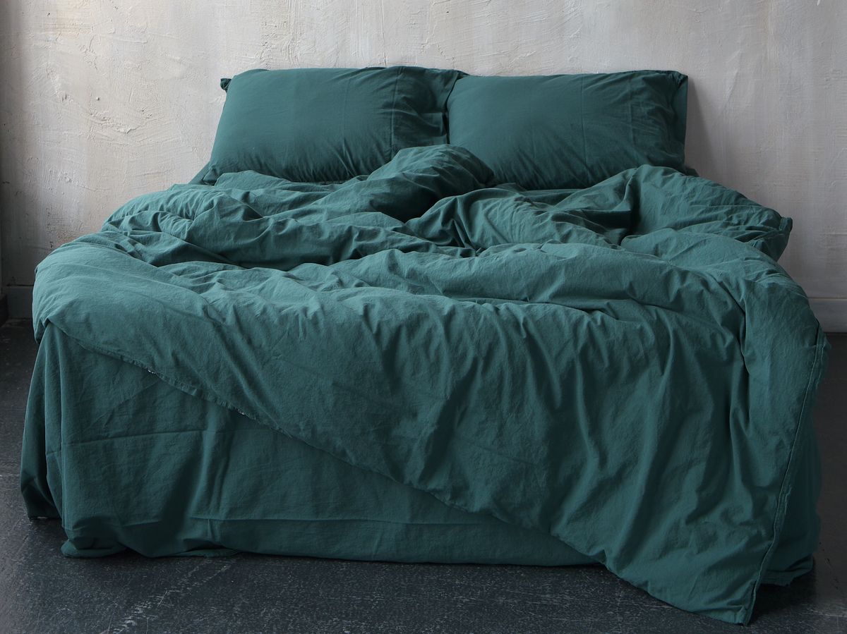

Комплект постельного белья Limasso Dark Green Standart 160х220x2