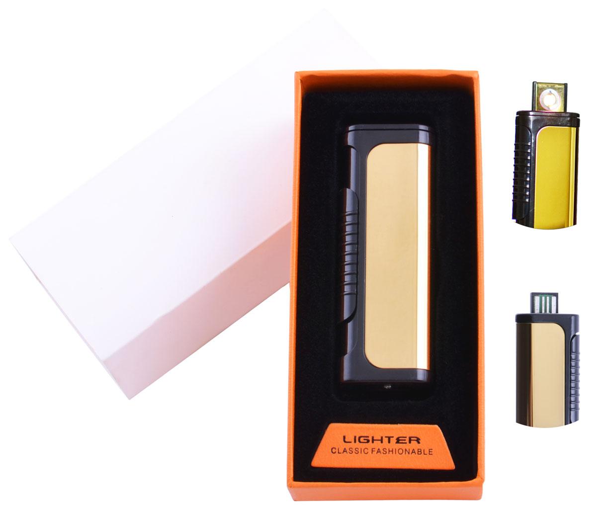 

Электрическая Зажигалка, USB Lighter, Подарочная Упаковка, Gold, Type A