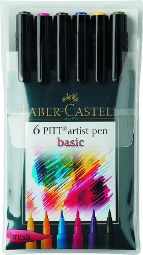 

Набор маркеров 6шт. Основные цвета PITT Faber-Castell