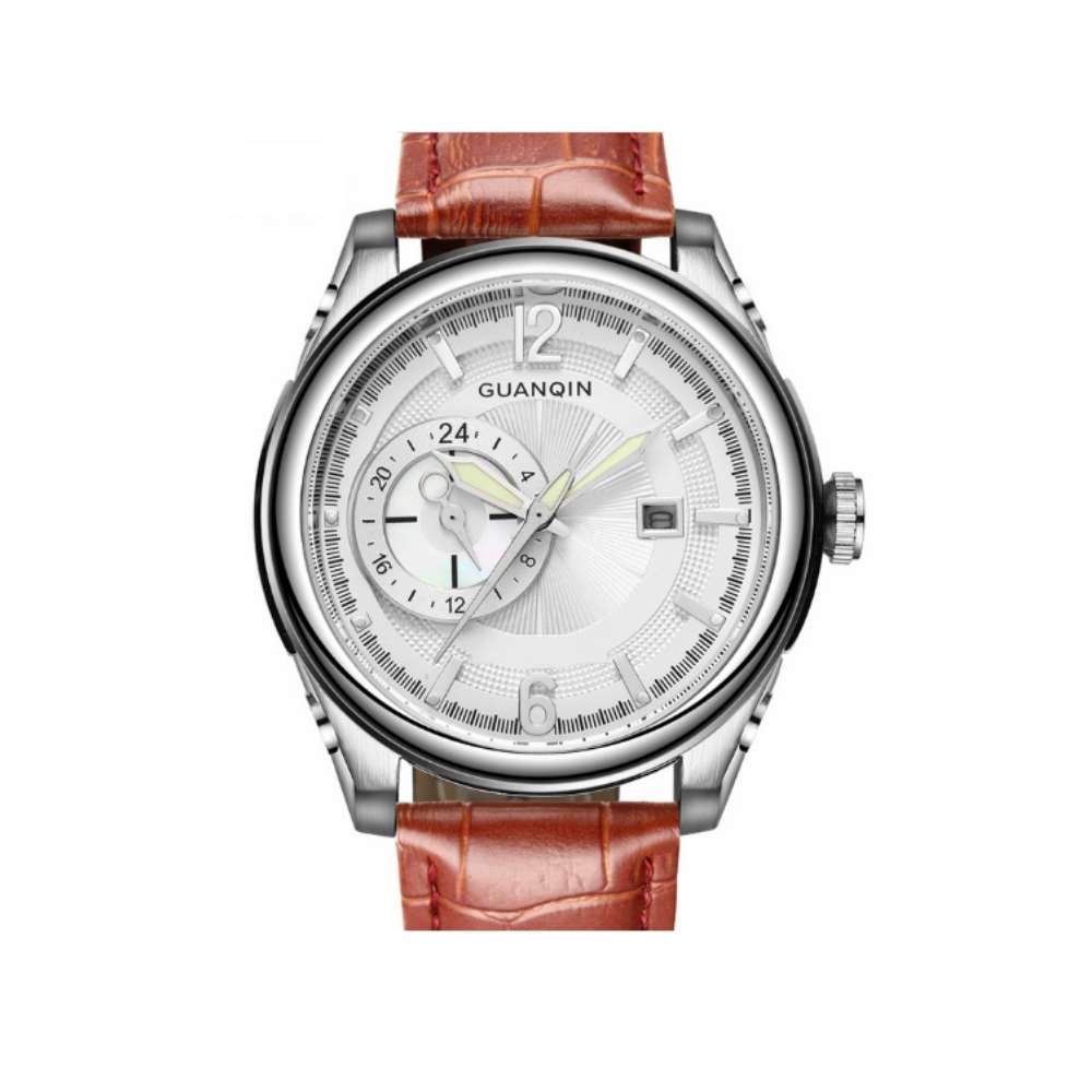 

Часы Guanqin Silver-White-Brown GS19027 CL