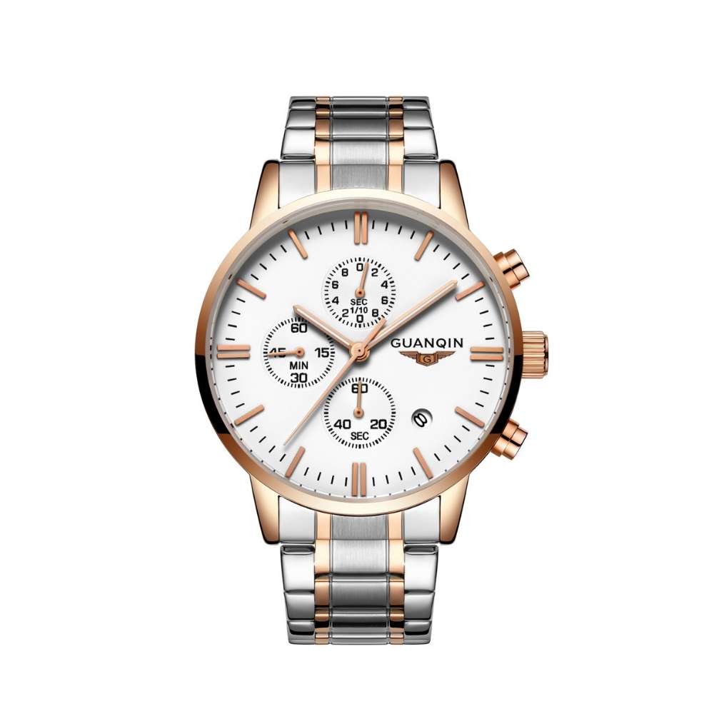 

Часы Guanqin Gold-White-SilverGold GQ12006-A CS (GQ12006-AGWSG)