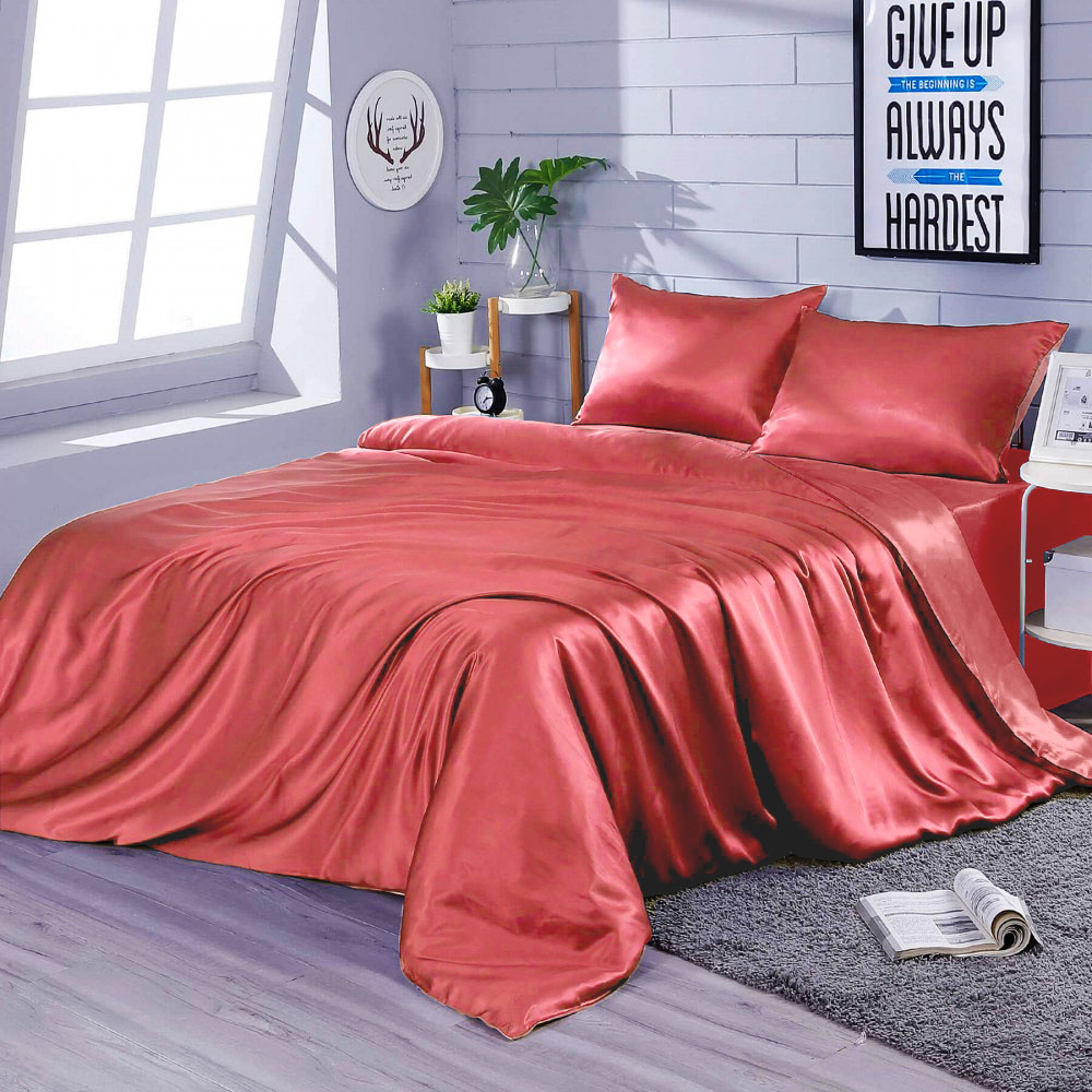 

Комплект постельного белья Zastelli Искуственный шелк Burgundy 145x210 см