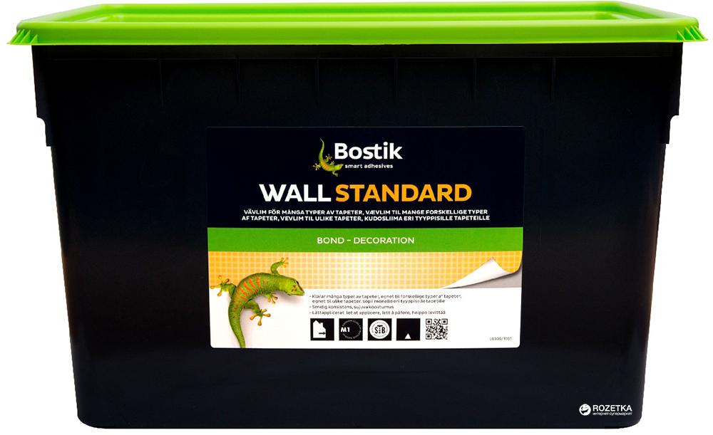 

Клей для тканей и обоев Bostik Wall Standard 70 15 л Белый (7311020063320)