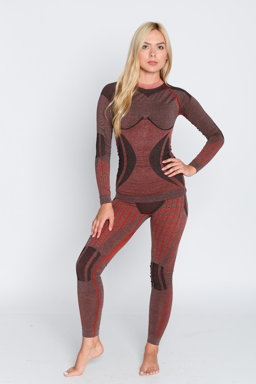 

Комплект женского термобелья Hanna Style Haster Alpaca Wool LXL красный (90094-LXL)