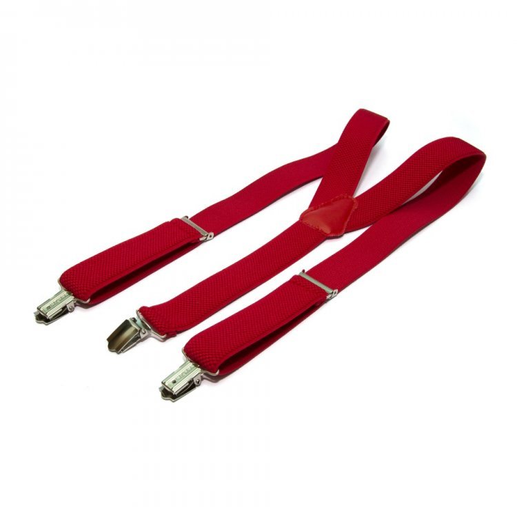 

Подростковые подтяжки Gofin suspenders 80х2,5-3 см Красный 000044168
