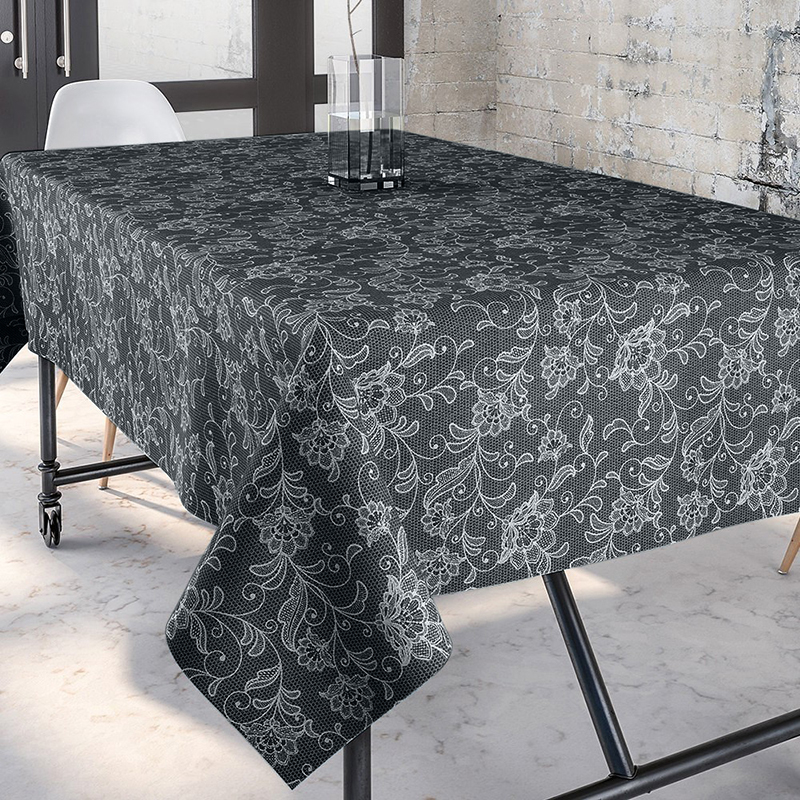 

Скатерть на стол (7685) Time Textile 140x220 см Серый 000046263