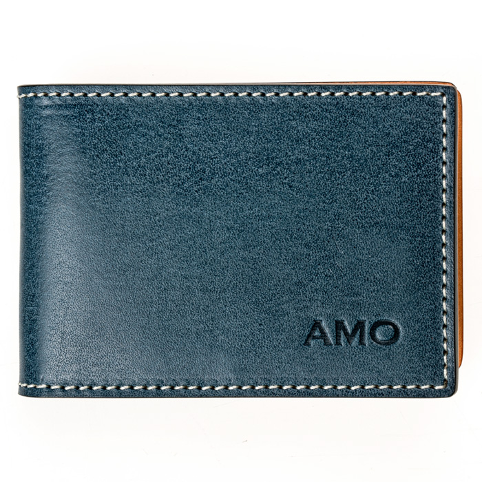 

Картхолдер-документница AMO ACCESSORI AMOy30031blue из натуральной кожи Синий