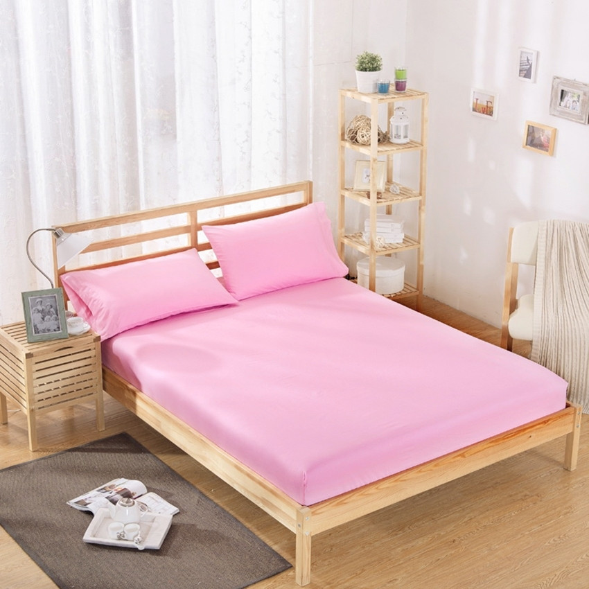 

Простынь на резинке TAG tekstil 160х200х20 см Розовый 000049090