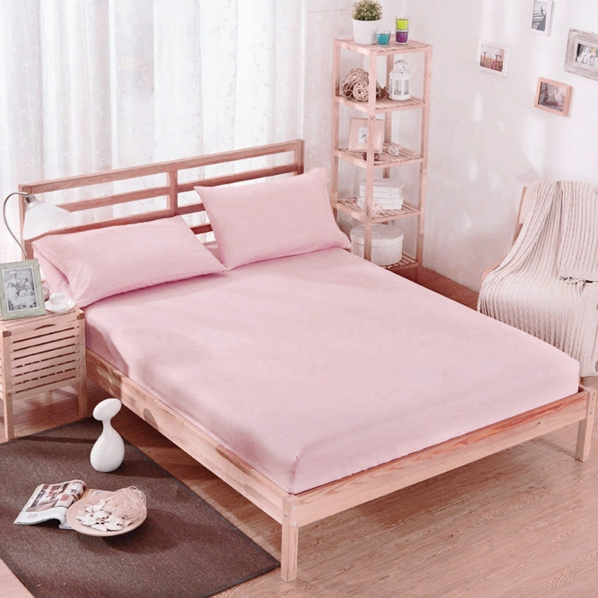 

Простынь на резинке TAG tekstil 160х200х20 см Розовый 000049088