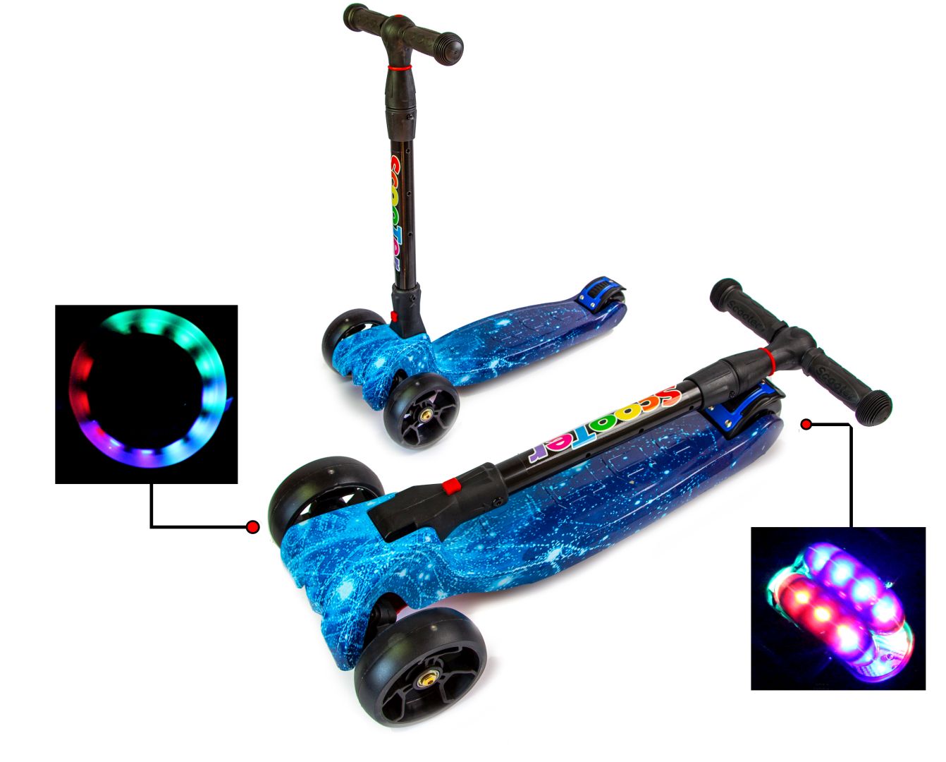 

Детский самокат Scale Sports Голубой 000050705