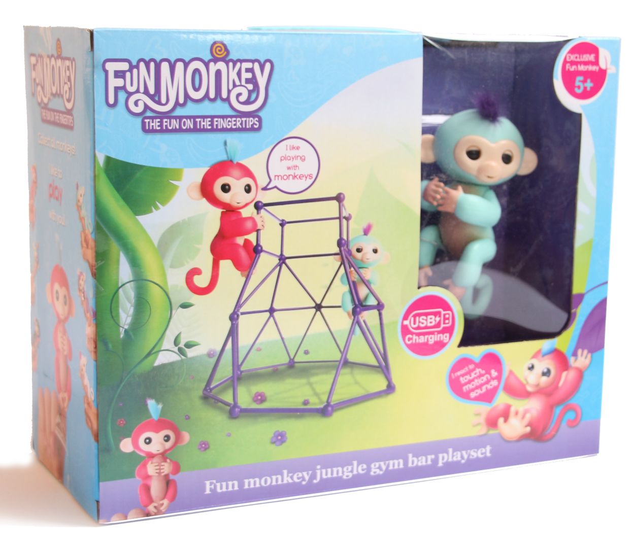 

Комплект Fingerlings Jungle Fun Monkey 3+ Бирюзовый 000050258