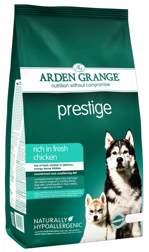 

Сухой корм Arden Grange Adult Dog Prestige для взрослых собак с повышенными энергетическими потребностями со свежей курицей и рисом Престиж 12 кг (AG610346)