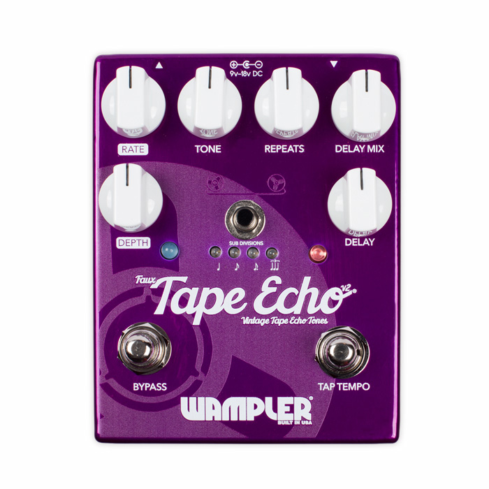 

Гитарная педаль эффектов эхо дилей WAMPLER FAUX TAPE ECHO v2