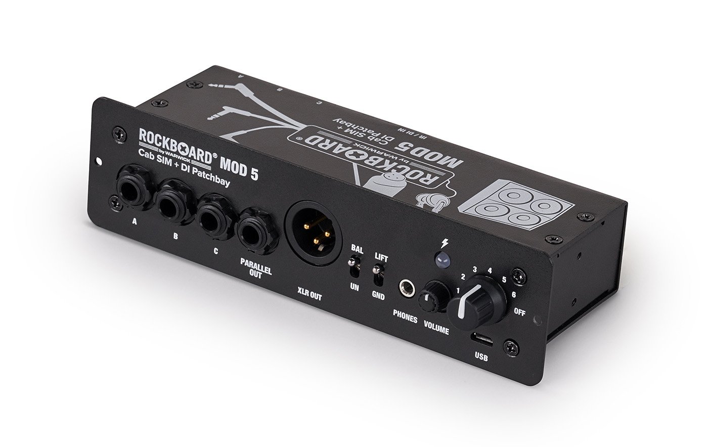 

Кабсим для педалборда ROCKBOARD RBO B MOD 5 - Cab SIM + DI Patchbay