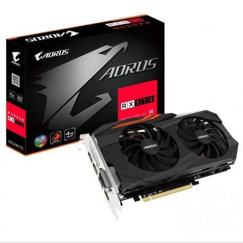 

Видеокарта Gigabyte Pci-Ex Radeon Rx 570 Aorus 4Gb Gddr5 (256Bit) (1280/7000) (Dvi, Hdmi, 3 X Display Port) (Gv-Rx570Aorus-4Gd)