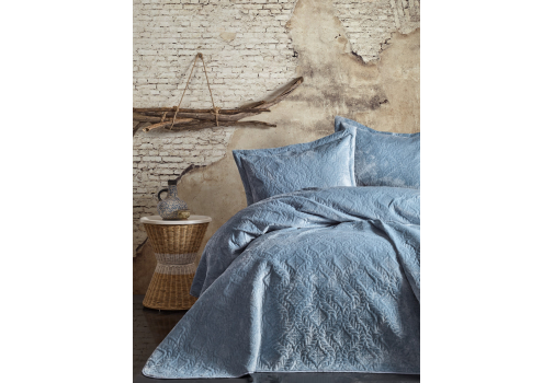 

Покрывало Cotton Box Soft Mavi Синий