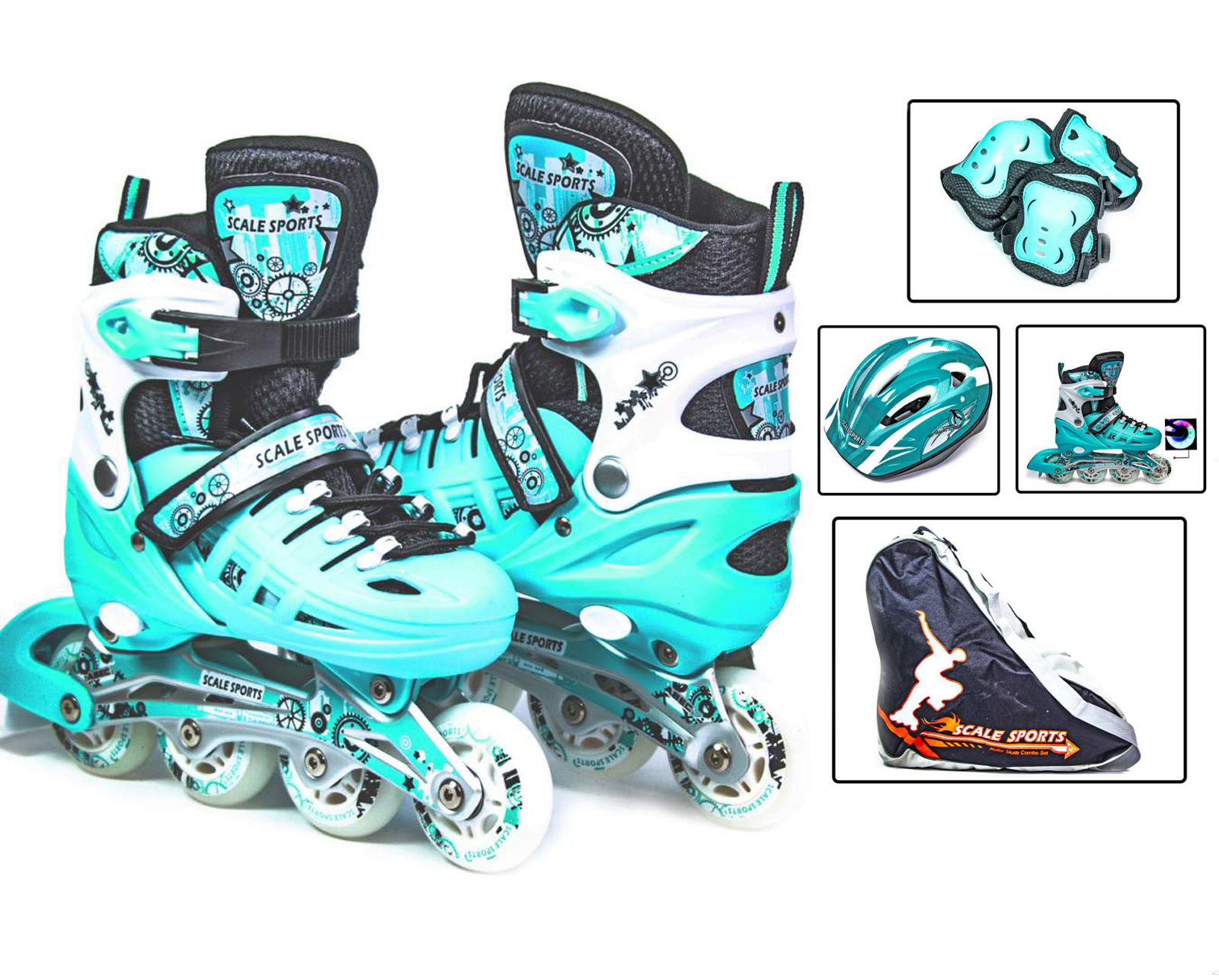 

Детские ролики Scale Sports 34 - 37 Мятный 000050710