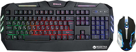 

Комплект дротовий Real-El Gaming 9500 Kit Backlit USB
