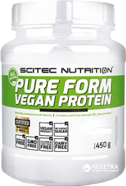 

Протеин Scitec Nutrition Pure Form Vegan Protein 450 г Hnut toffee (5999100002722)