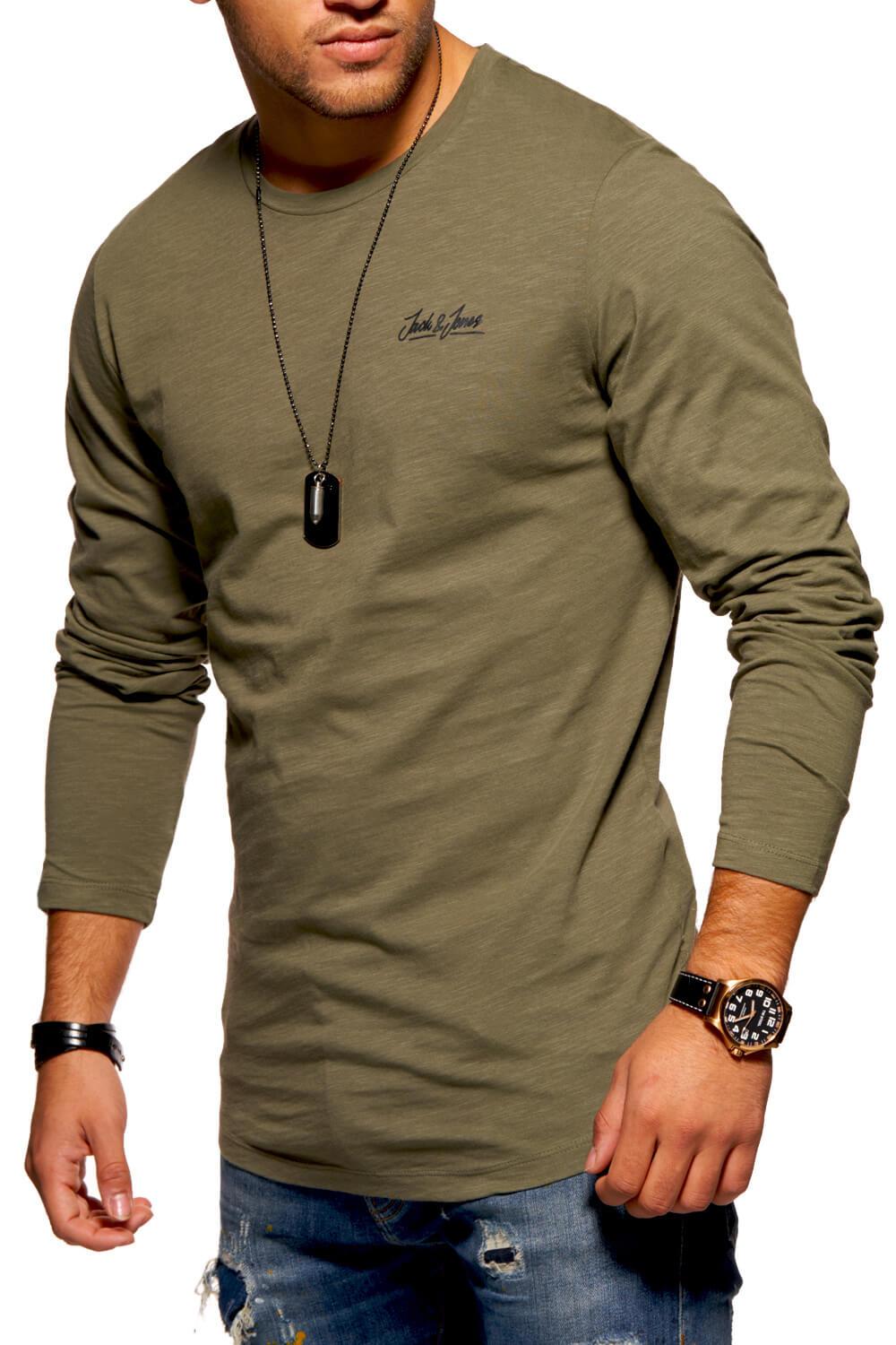 

Лонгслив Jack & Jones Dusty Olive  оливковый, Лонгслив Jack & Jones Dusty Olive S оливковый