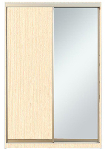 

Шкаф-купе Алекса 220х45x200 Венге светлый фасады ДСП+Зеркало профиль Серебро