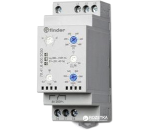 

Реле контролю мережі Finder 1CO 6A 380-415 В, 3 фази + N 300-480 В